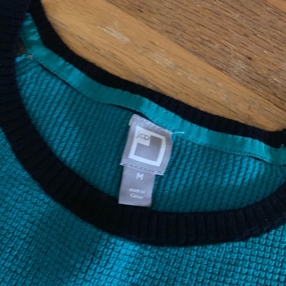 Teal/navy/gray sweater size medium - Picture 5 of 6